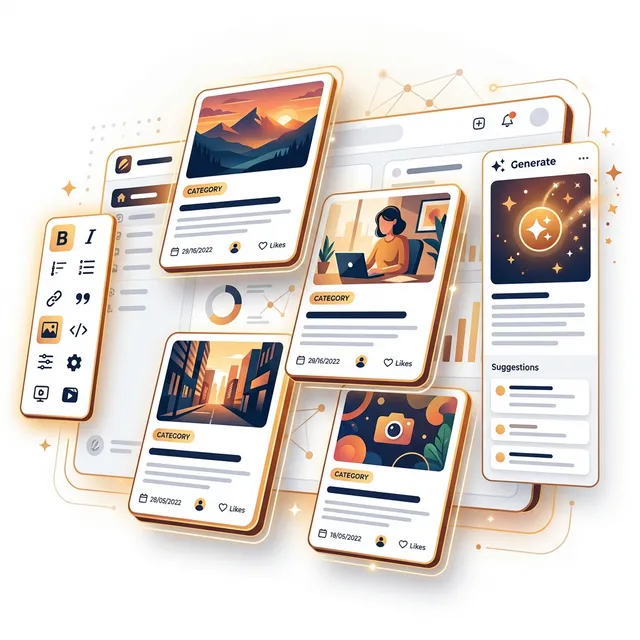 Blogs product screenshot