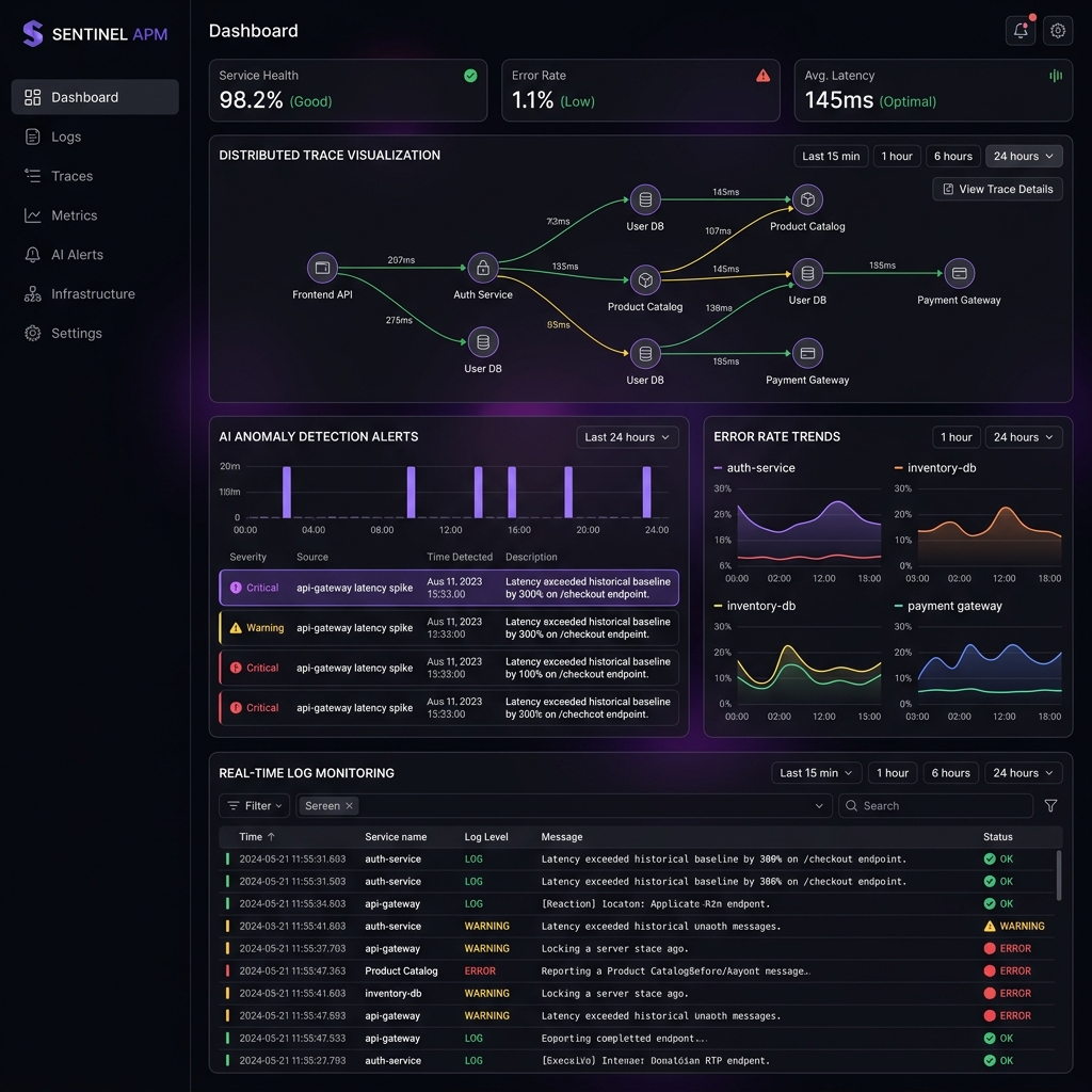 Sentinel product screenshot
